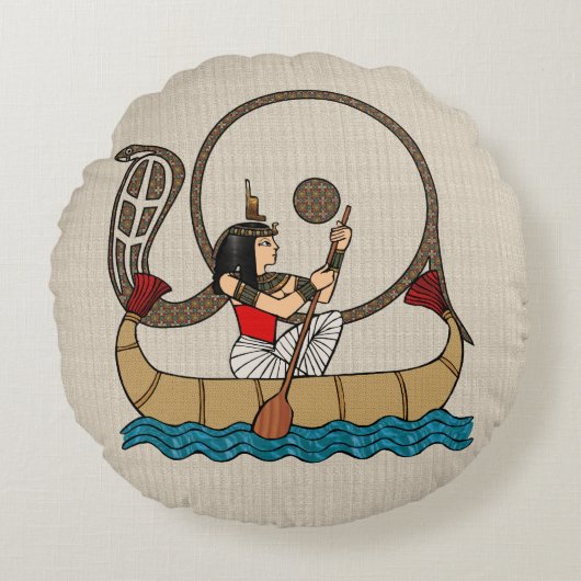 死後の世界への旅 ラウンドクッション (正面)