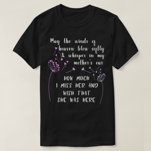 死後の娘への天国の風が Tシャツ (デザイン正面)