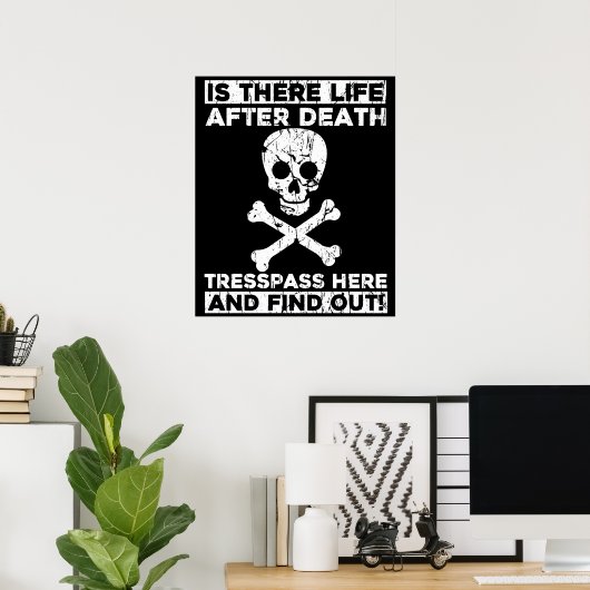 死後の生活ここに侵入し、ジョークを見つける ポスター (ホームオフィス)
