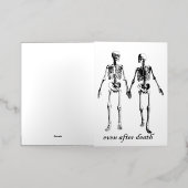 死後も死が我々の一部となるまで 箔グリーティングカード (外側レイダウン)