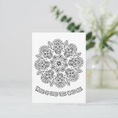 死曼荼羅着色活動日 ポストカード (スタンド正面)