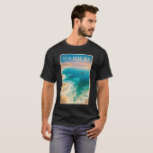 死海のイラスト 旅行アート ヴィンテージ Tシャツ (正面フル)