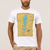 死海の古地図 Tシャツ (正面)