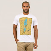 死海の古地図 Tシャツ (正面フル)