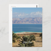 死海の風景写真 ポストカード (正面/裏面)