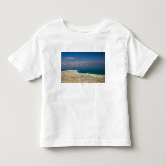 死海の高いところからの景色 トドラーTシャツ (正面)