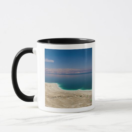 死海の高いところからの景色 マグカップ (左)