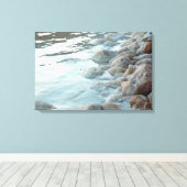 死海イスラエル キャンバスプリント (インサイチュ (ウッドフロア))