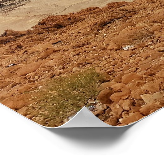 死海写真 ポスター (角)