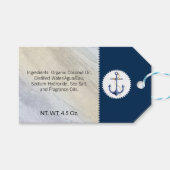 死海塩クレイハンドメイドビーチナウチカルソープ ギフトタグ (正面(横))