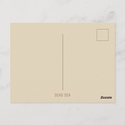 死海 ポストカード (裏面)