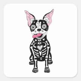 死犬ステッカーの日 スクエアシール