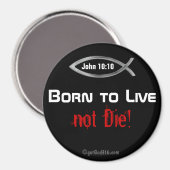 死生まれなずに生きる！ gotGod316.com マグネット (正面/裏面)