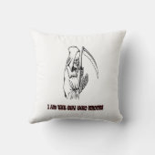 死神おもしろい引用文ハロウィン不気味ナイト クッション (裏面)