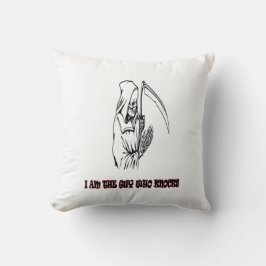 死神おもしろい引用文ハロウィン不気味ナイト クッション