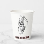 死神おもしろい引用文ハロウィン不気味ナイト 紙コップ (裏面)