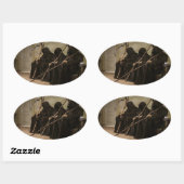 死神があなたを待っている 楕円形シール (シート)