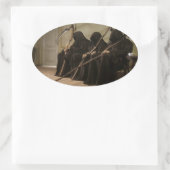 死神があなたを待っている 楕円形シール (バッグ)