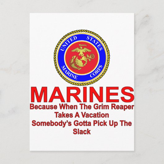 死神が休暇を取る時に海軍 ポストカード (正面)