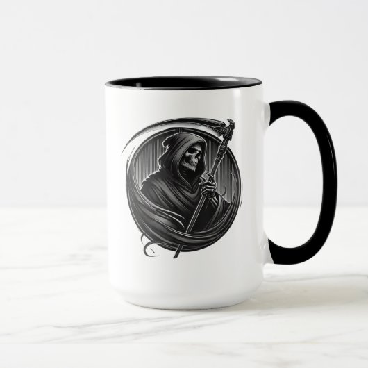死神と大鎌 ゴシック マグカップ (右)