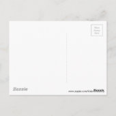 死神と青い花の空かわいい ポストカード (裏面)