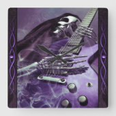 死神のギターの壁時計 スクエア壁時計 (正面)