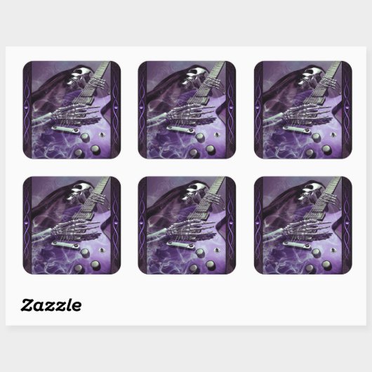 死神のギターステッカー スクエアシール (シート)