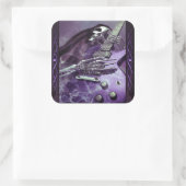 死神のギターステッカー スクエアシール (バッグ)