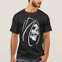 死神のシルエット ゴシック デスアート Tシャツ