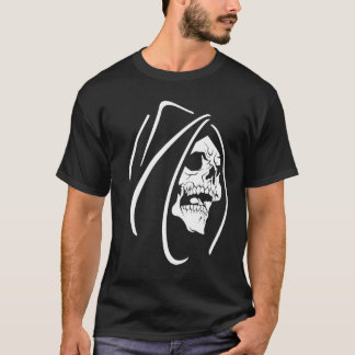 死神のシルエット ゴシック デスアート Tシャツ