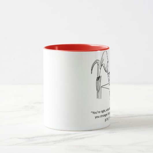 死神のユーモアのマグギフト マグカップ (中央)