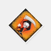 死神の不気味なおもしろい漫画 スタンダードカクテルナプキン (角)