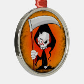 死神の不気味なおもしろい漫画 メタルオーナメント (右)