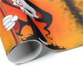 死神の不気味なおもしろい漫画 ラッピングペーパー (ロールコーナー)