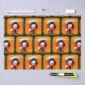 死神の不気味なおもしろい漫画 薄葉紙 (クラフト)