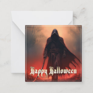 死神の影で – ハロウィーン ノートカード