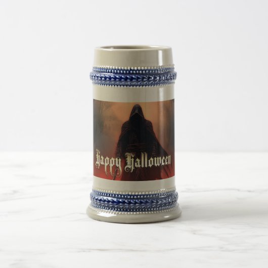 死神の影で – ハロウィーン ビールジョッキ (中央)