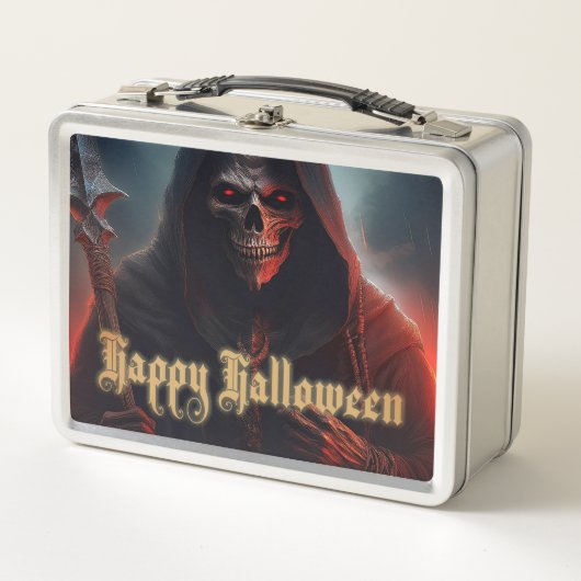死神の影で – ハロウィーン メタルランチボックス (正面)