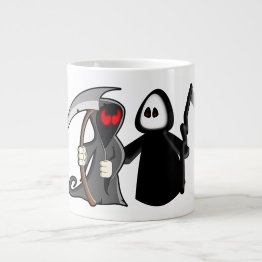 死神の死のマグカップ ジャンボコーヒーマグカップ (正面)