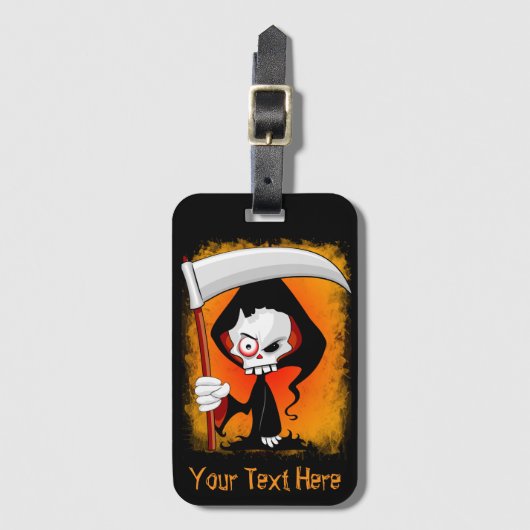 死神の漫画のウォーターボトル ラゲッジタグ (正面縦)