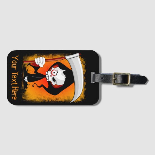 死神の漫画のウォーターボトル ラゲッジタグ (正面横)