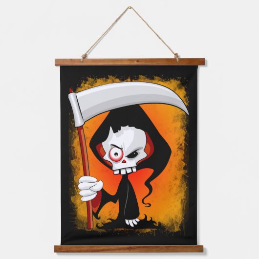死神の漫画 吊り下げ型タペストリー (正面)