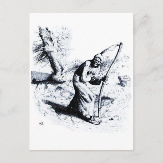 死神の絵葉書 ポストカード (正面)