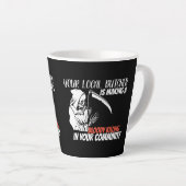 死神の肉屋 カフェラテマグ (右アングル)