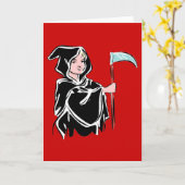 死神の若者 カード (黄色い花)