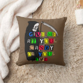 死神の贈り物 キャンディの身代金要求メモ クッション ZSSPG クッション (ブランケット)