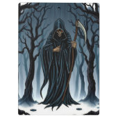 「死神の道 – 運命からの脱出なし」💀🌲 クリップボード (裏面)