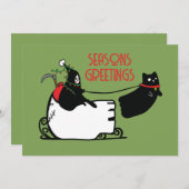 死神サンタの季節の挨拶 シーズンカード (正面/裏面)