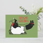 死神サンタの季節の挨拶 シーズンカード (スタンド正面)