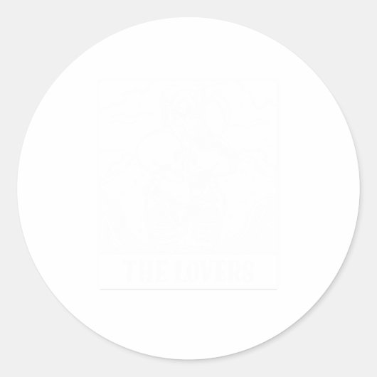 死神ザラバーズタロットカードメンズ ラウンドシール (正面)